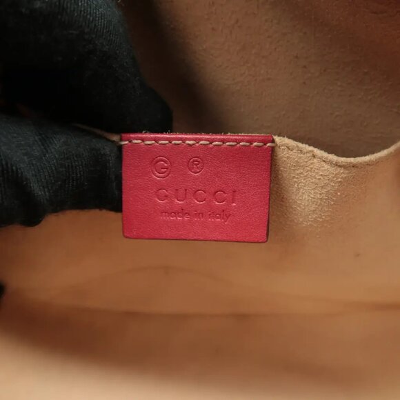 100% Authentic GUCCI Blooms Blue&Red Canvas Shoulder Bag - Picture 11 of 12